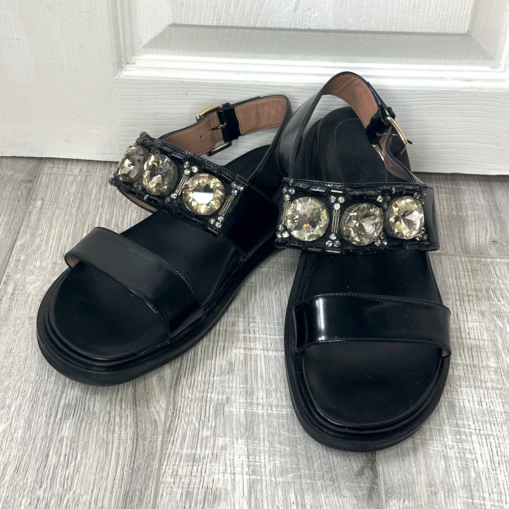 Marni Bejewelled Sandals